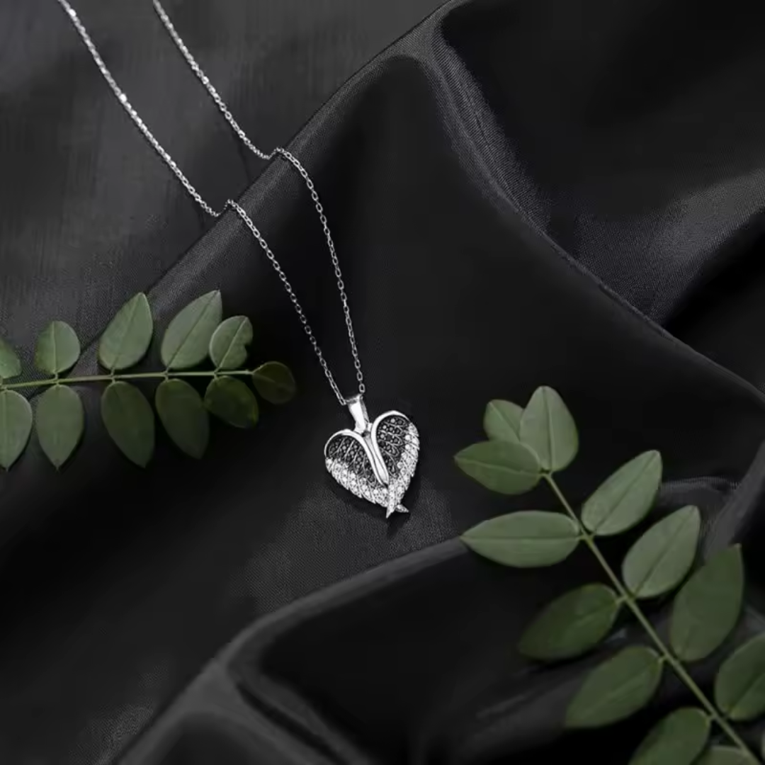 Collar de Alas Corazón Personalizado