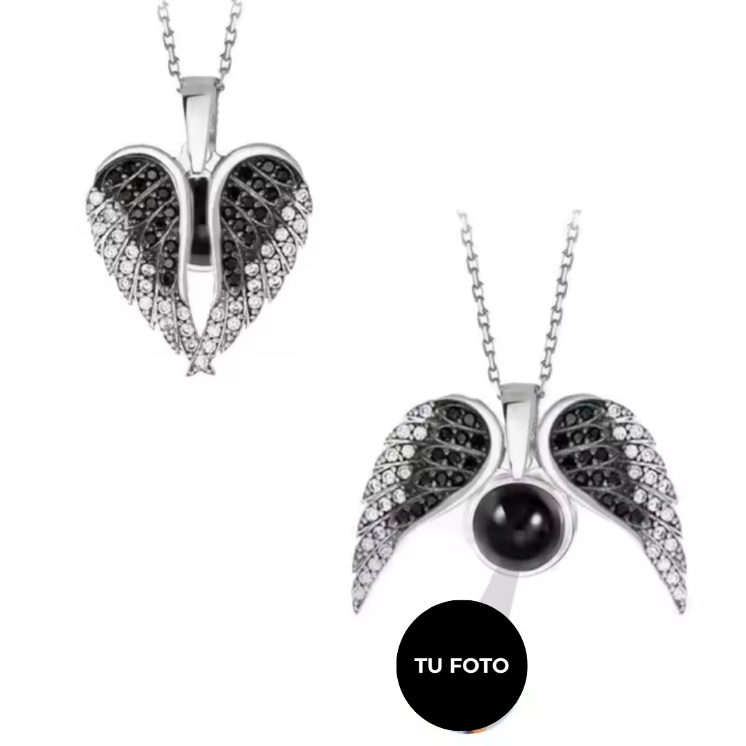 Collar de Alas Corazón Personalizado