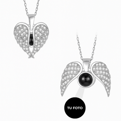 Collar de Alas Corazón Personalizado