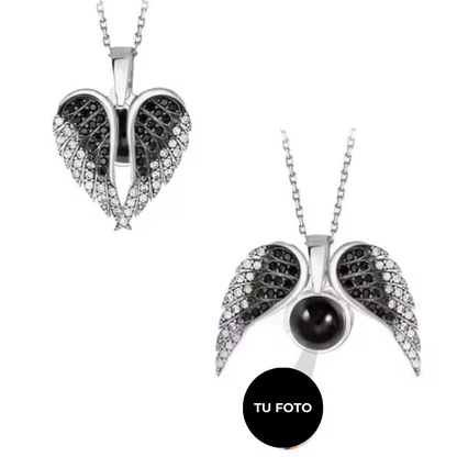 Collar de Alas Corazón Personalizado